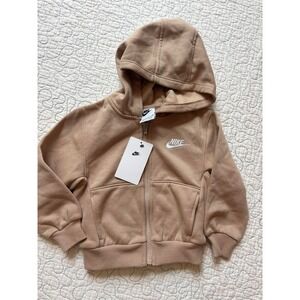 Nike Boys 2T Full Zip Fleece Hoodie Sweatshirt Futura Logo